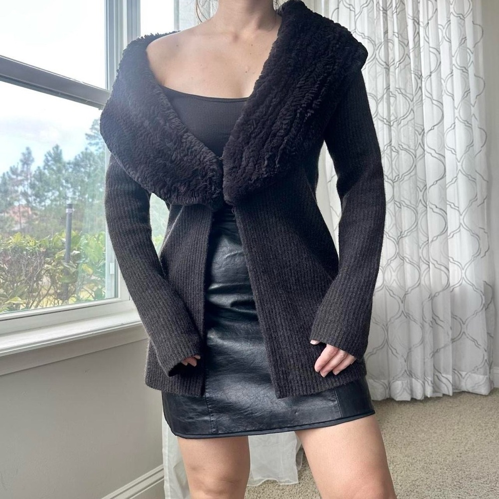 Fur Cashmere Cardigan